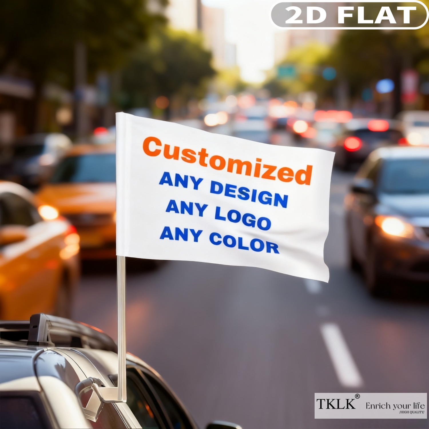 1pc / 5pcs Customize Car Flag  - Home Decor Fabric review and price