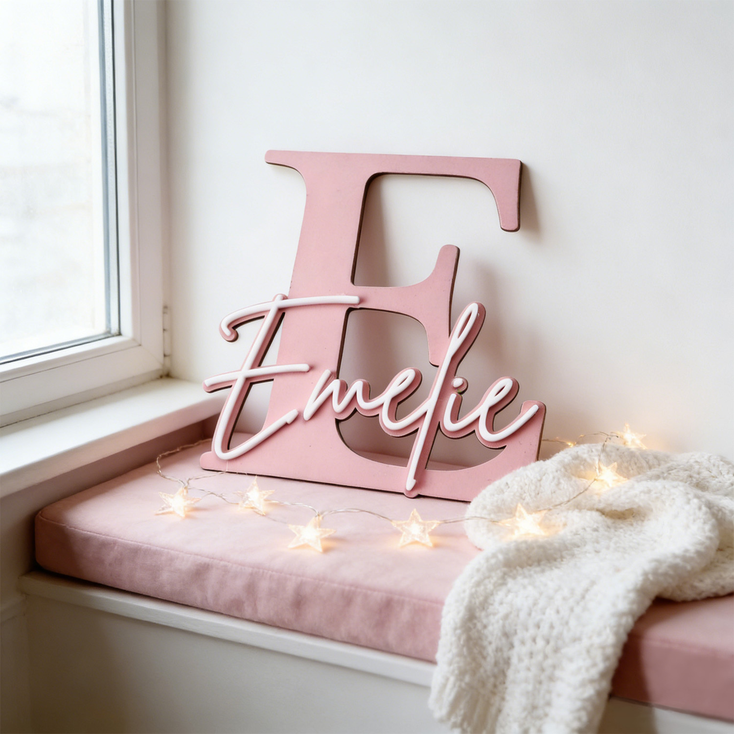 1pc Double-layer Wooden Name D - Home Decor Happy review and price