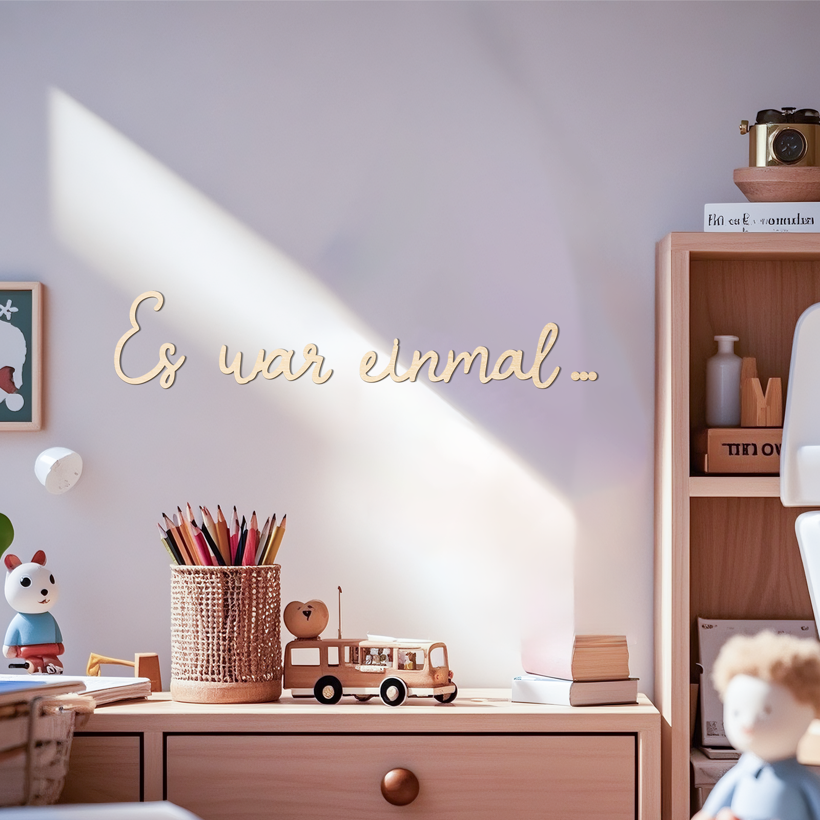 Es War Einmal Wooden Sign - Ge - Wooden Letter Sign review and price