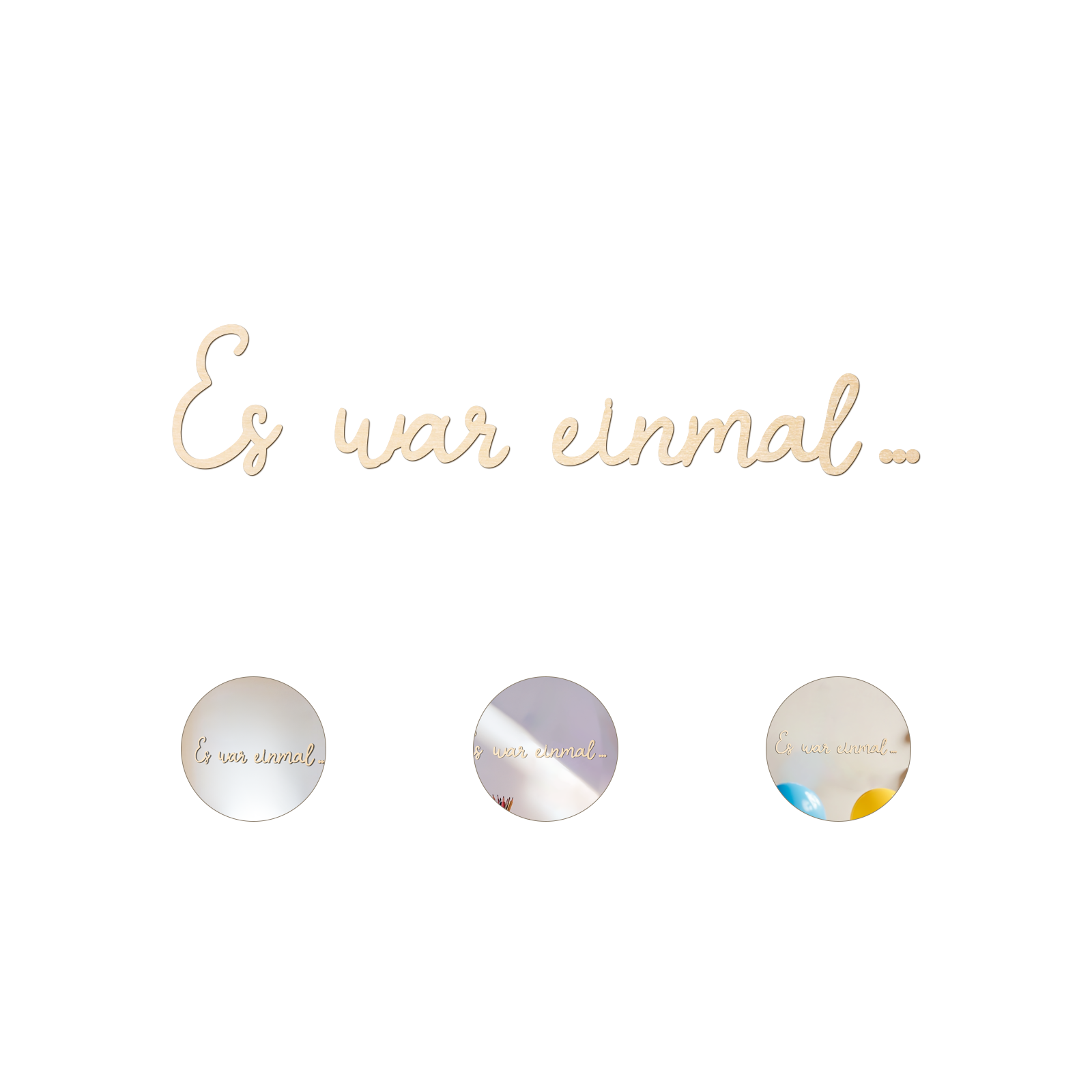 Es War Einmal Wooden Sign - Ge - Wooden Letter Sign review and price
