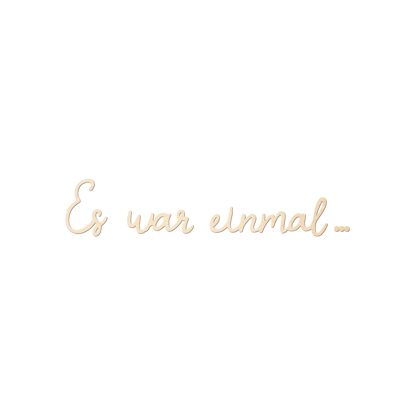 Es War Einmal Wooden Sign - Ge - Wooden Letter Sign review and price