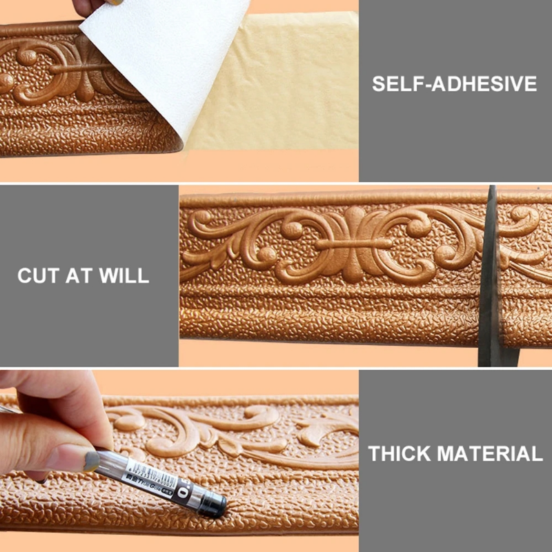 10M/Roll 3D Wall Trim Line  Se - Home Decor Wall Molding review and price