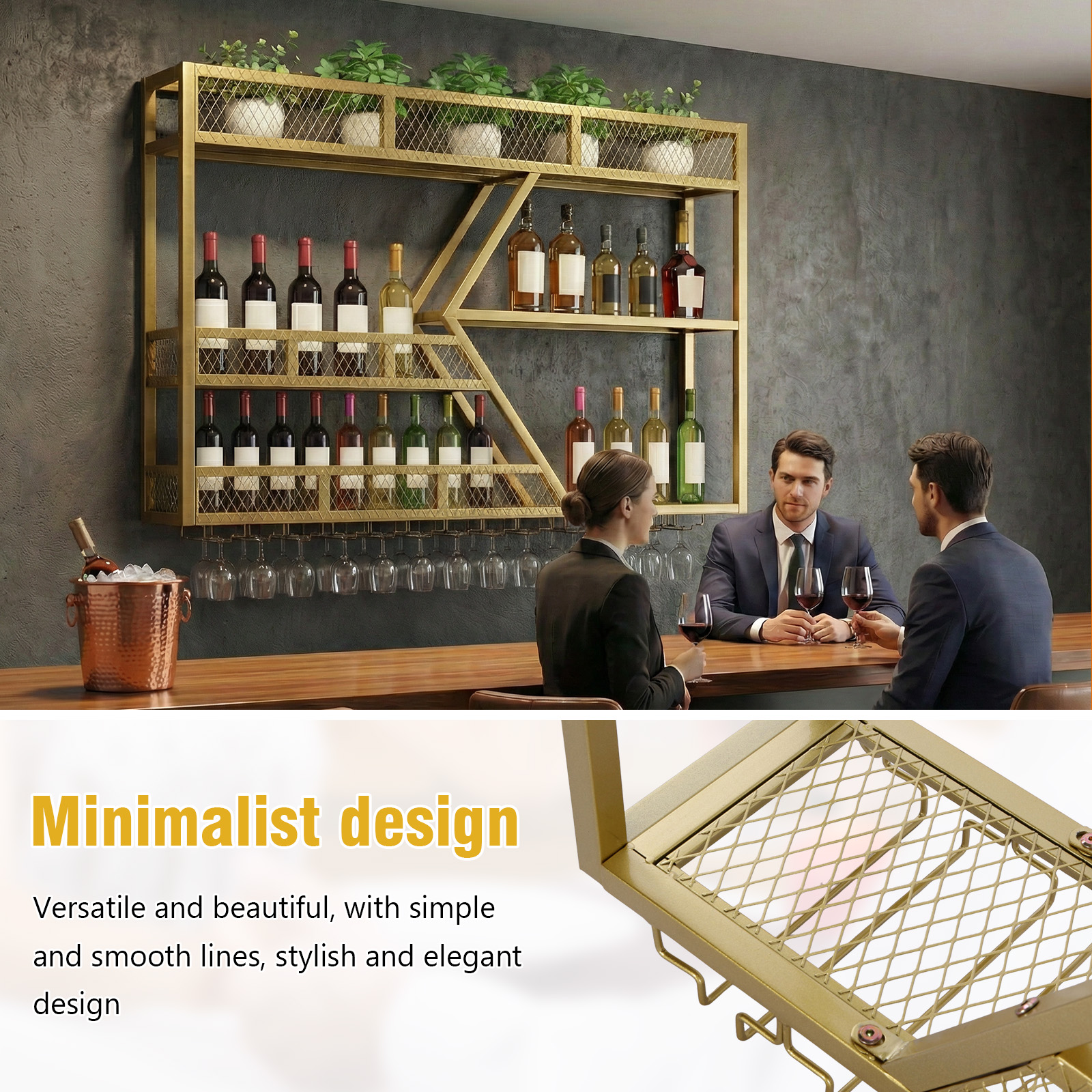 39in 3-Tiers Floating Bar Shel - Floating Shelves review and price