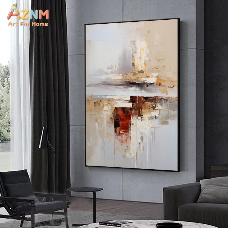 Neutral Landscape Canvas Paint - Watercolor Poster Print review and price