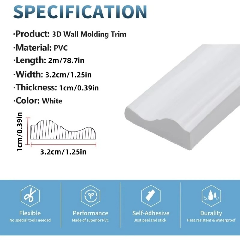 1Roll 2M Peel and Stick Panels - Home Decor Wall Molding review and price