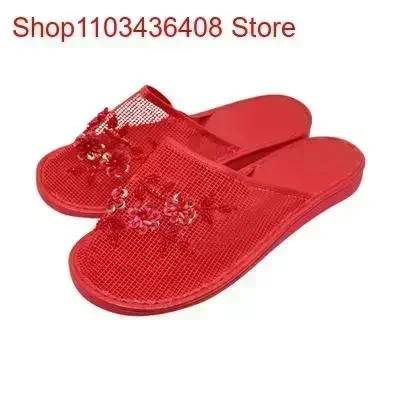 Women Stylish  Floral Slippers - Home Decor Fabric review and price
