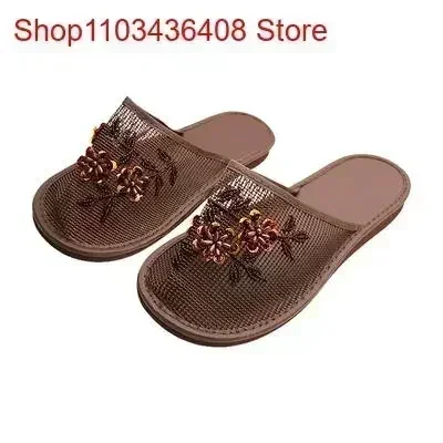 Women Stylish  Floral Slippers - Home Decor Fabric review and price