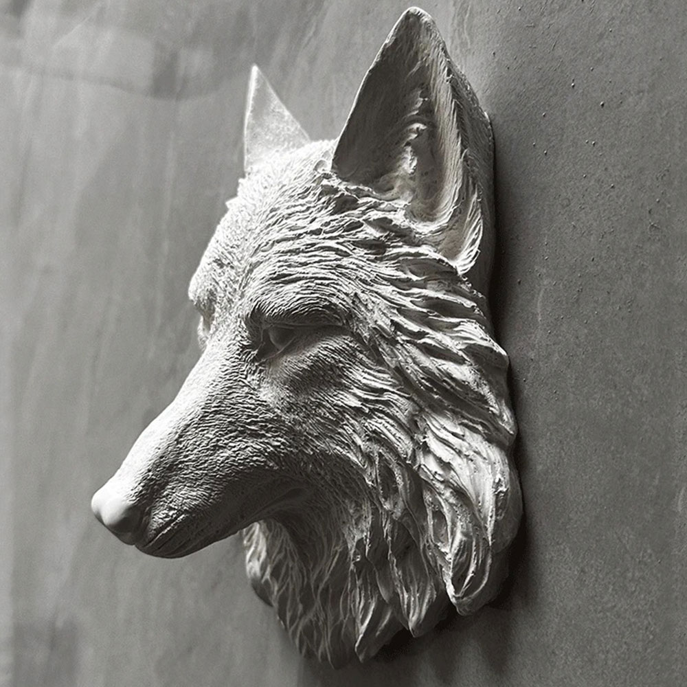 Animal Wolf Head Mold Lion Hea - Home Decor Wall Molding review and price
