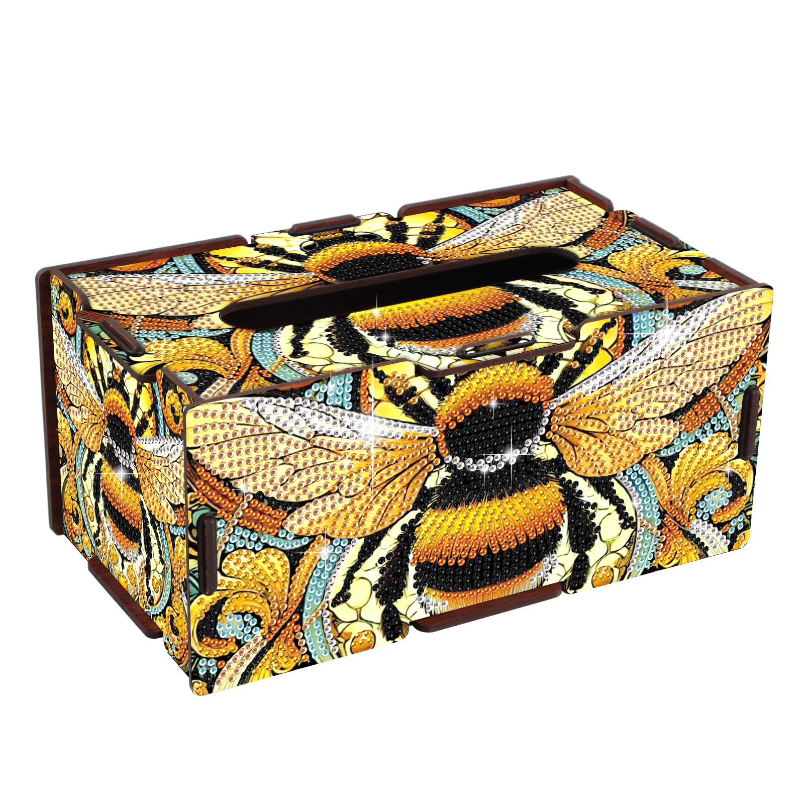 Diamond Art Painting Tissue Bo - Home Decor Yellow review and price