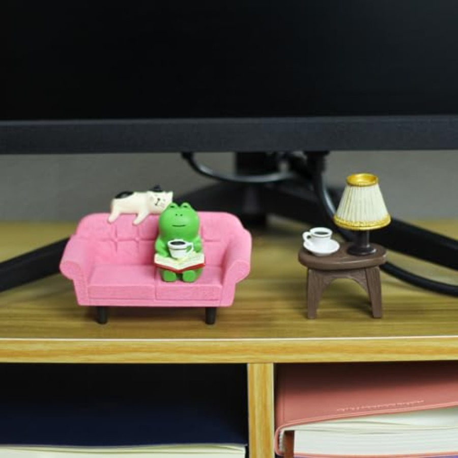 Cute Mini Frog Figurine with S - Home Decor Resin review and price