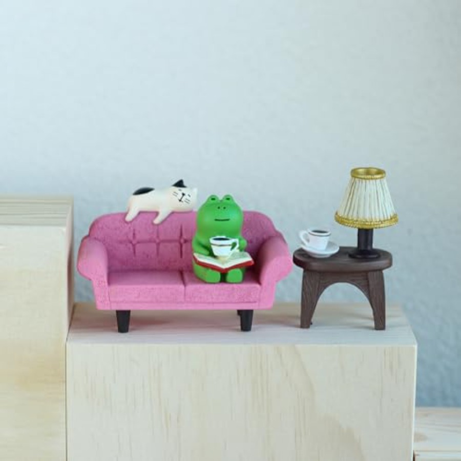 Cute Mini Frog Figurine with S - Home Decor Resin review and price